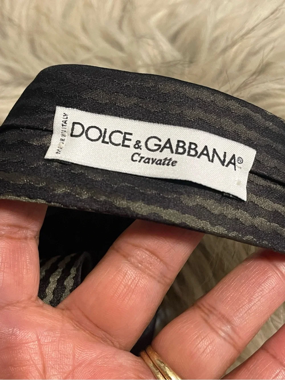 Dolce Gabana Carvatte 100%  silk necktie made in Italy